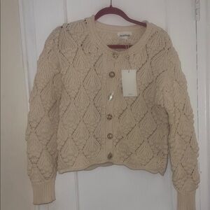 Heartloom, pearl cardigan